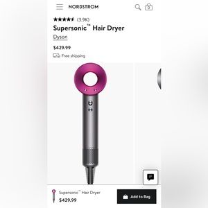 Dyson Supersonic Hair dryer NWOT